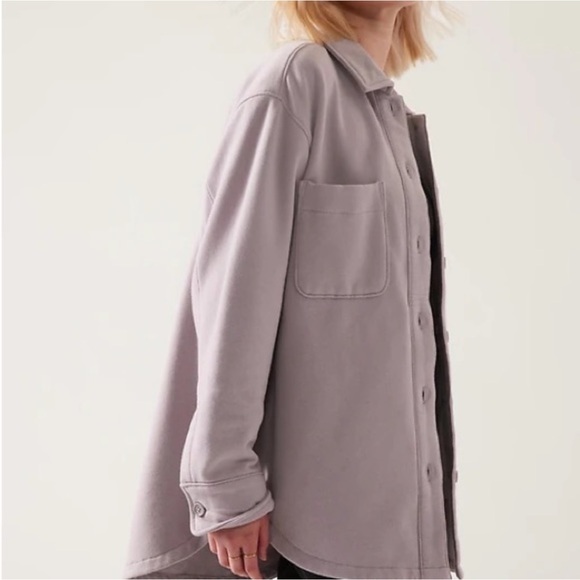 Athleta Retroplush Shirt Jacket NWT XL - Picture 3 of 6